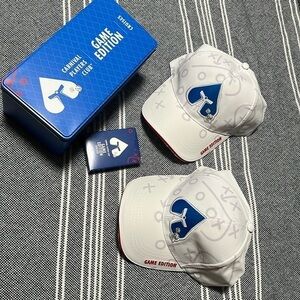 Carnival Players Club Game Edition Hats, tin & playing cards